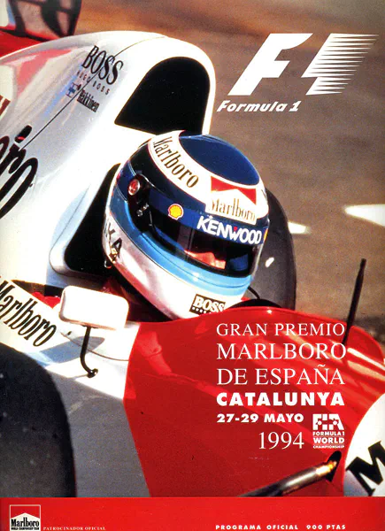1994-05-29 | Gran Premio De Espana | Barcelona | Formula 1 Event Artworks | formula 1 event artwork | formula 1 programme cover | formula 1 poster | carsten riede