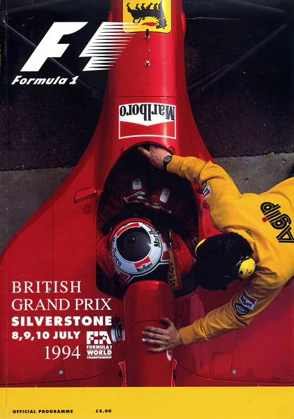 1994-07-10 | British Grand Prix | Silverstone | Formula 1 Event Artworks | formula 1 event artwork | formula 1 programme cover | formula 1 poster | carsten riede