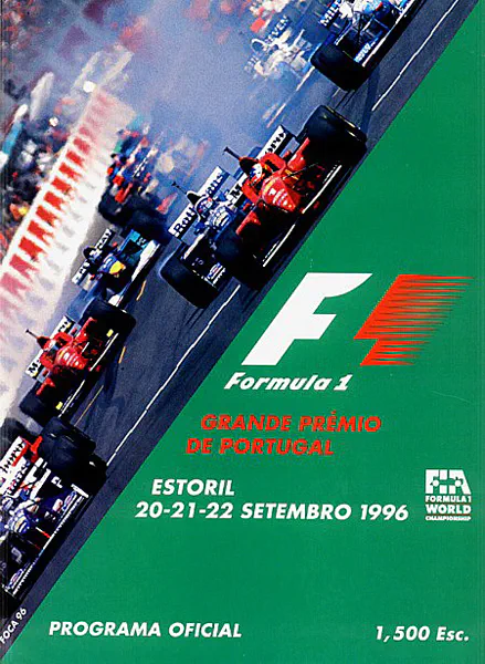 1996-09-22 | Grande Premio De Portugal | Estoril | Formula 1 Event Artworks | formula 1 event artwork | formula 1 programme cover | formula 1 poster | carsten riede