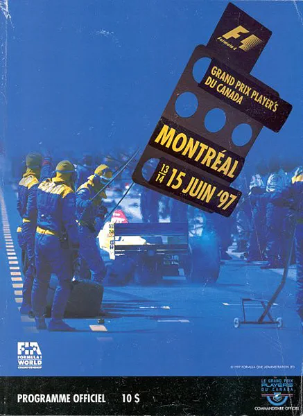 1997-06-15 | Grand Prix Du Canada | Montreal | Formula 1 Event Artworks | formula 1 event artwork | formula 1 programme cover | formula 1 poster | carsten riede