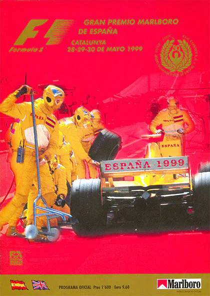 1999-05-30 | Gran Premio De Espana | Barcelona | Formula 1 Event Artworks | formula 1 event artwork | formula 1 programme cover | formula 1 poster | carsten riede