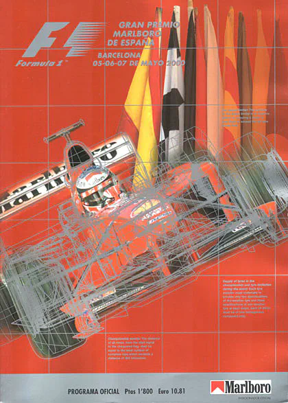 2000-05-07 | Gran Premio De Espana | Barcelona | Formula 1 Event Artworks | formula 1 event artwork | formula 1 programme cover | formula 1 poster | carsten riede