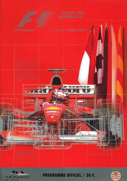 2000-06-04 | Grand Prix De Monaco | Monte Carlo | Formula 1 Event Artworks | formula 1 event artwork | formula 1 programme cover | formula 1 poster | carsten riede