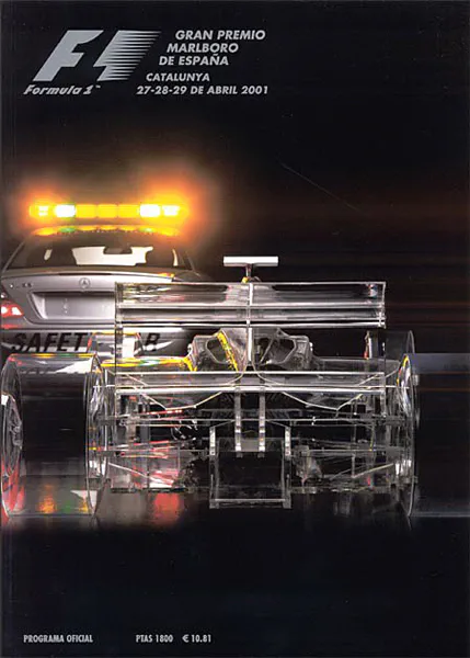 2001-04-29 | Gran Premio De Espana | Barcelona | Formula 1 Event Artworks | formula 1 event artwork | formula 1 programme cover | formula 1 poster | carsten riede