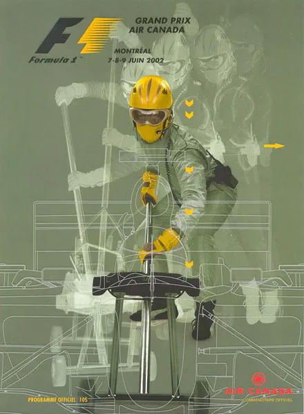 2002-06-09 | Grand Prix Du Canada | Montreal | Formula 1 Event Artworks | formula 1 event artwork | formula 1 programme cover | formula 1 poster | carsten riede