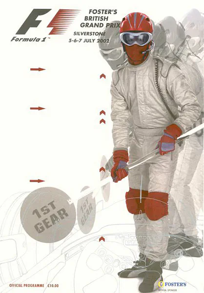2002-07-07 | British Grand Prix | Silverstone | Formula 1 Event Artworks | formula 1 event artwork | formula 1 programme cover | formula 1 poster | carsten riede