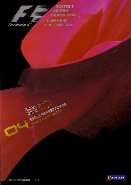 2004-07-11 | British Grand Prix | Silverstone | Formula 1 Event Artworks | formula 1 event artwork | formula 1 programme cover | formula 1 poster | carsten riede