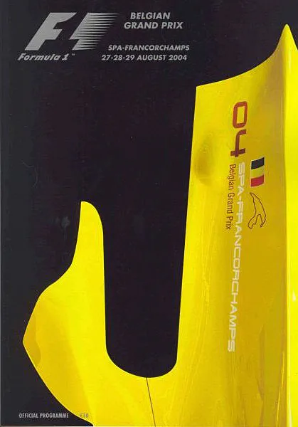 2004-08-29 | Grand Prix De Belgique | Spa-Francorchamps | Formula 1 Event Artworks | formula 1 event artwork | formula 1 programme cover | formula 1 poster | carsten riede