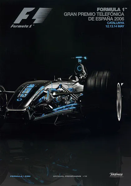 2006-05-14 | Gran Premio De Espana | Barcelona | Formula 1 Event Artworks | formula 1 event artwork | formula 1 programme cover | formula 1 poster | carsten riede