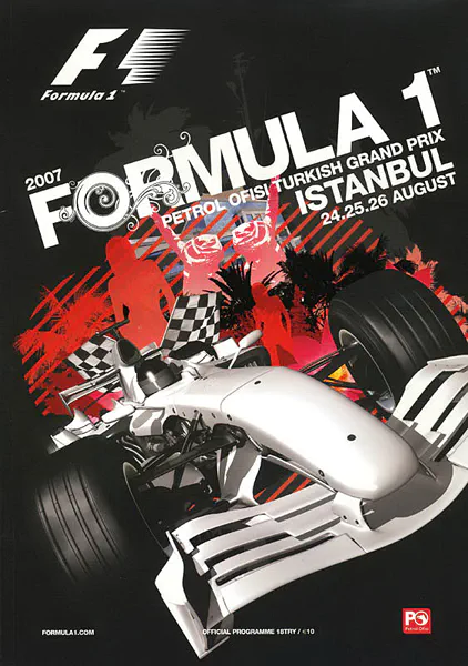 2007-08-26 | Turkish Grand Prix | Istanbul | Formula 1 Event Artworks | formula 1 event artwork | formula 1 programme cover | formula 1 poster | carsten riede