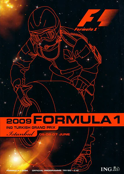 2009-06-07 | Turkish Grand Prix | Istanbul | Formula 1 Event Artworks | formula 1 event artwork | formula 1 programme cover | formula 1 poster | carsten riede