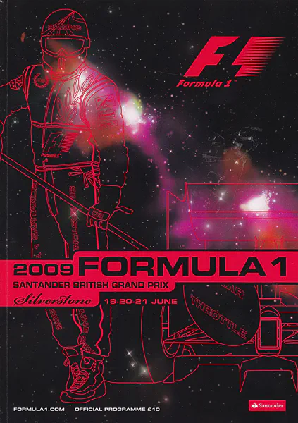 2009-06-21 | British Grand Prix | Silverstone | Formula 1 Event Artworks | formula 1 event artwork | formula 1 programme cover | formula 1 poster | carsten riede