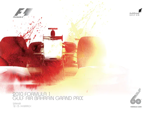 2010-03-14 | Bahrain Grand Prix | Sakhir | Formula 1 Event Artworks | formula 1 event artwork | formula 1 programme cover | formula 1 poster | carsten riede