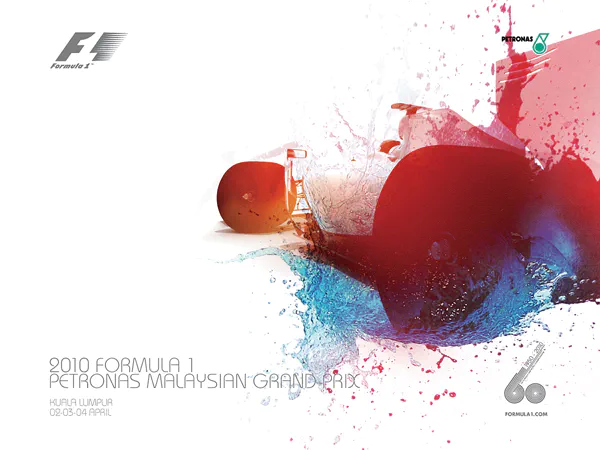 2010-04-04 | Malaysian Grand Prix | Sepang | Formula 1 Event Artworks | formula 1 event artwork | formula 1 programme cover | formula 1 poster | carsten riede