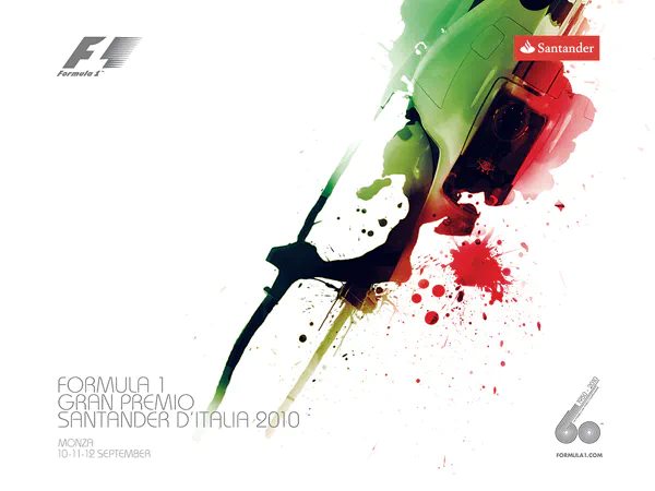 2010-09-12 | Gran Premio D`Italia | Monza | Formula 1 Event Artworks | formula 1 event artwork | formula 1 programme cover | formula 1 poster | carsten riede