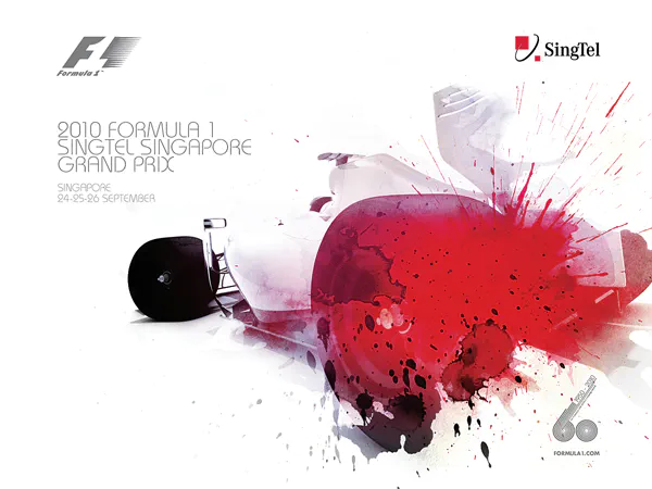 2010-09-26 | Singapore Grand Prix | Singapore | Formula 1 Event Artworks | formula 1 event artwork | formula 1 programme cover | formula 1 poster | carsten riede