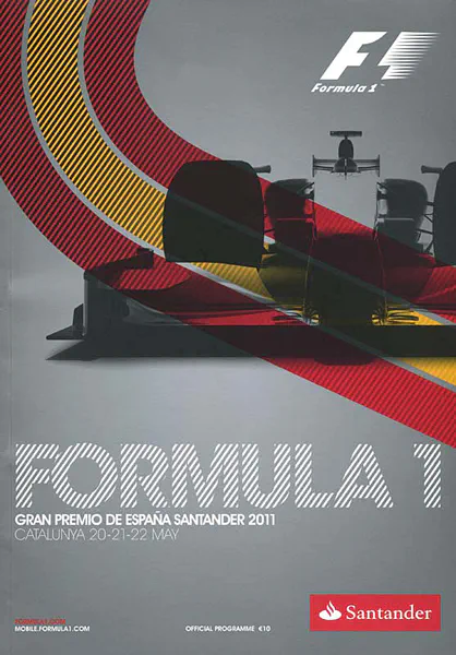 2011-05-22 | Gran Premio De Espana | Barcelona | Formula 1 Event Artworks | formula 1 event artwork | formula 1 programme cover | formula 1 poster | carsten riede