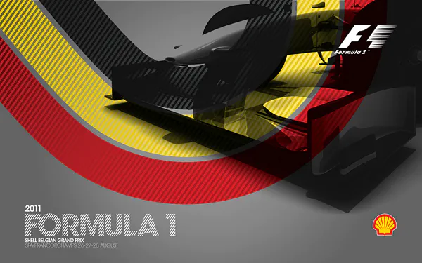 2011-08-28 | Grand Prix De Belgique | Spa-Francorchamps | Formula 1 Event Artworks | formula 1 event artwork | formula 1 programme cover | formula 1 poster | carsten riede