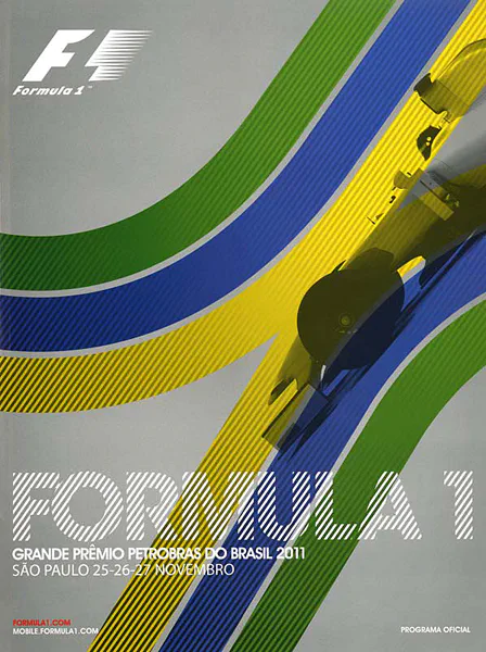 2011-11-27 | Grande Premio Do Brasil | Interlagos | Formula 1 Event Artworks | formula 1 event artwork | formula 1 programme cover | formula 1 poster | carsten riede
