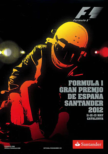 2012-05-13 | Gran Premio De Espana | Barcelona | Formula 1 Event Artworks | formula 1 event artwork | formula 1 programme cover | formula 1 poster | carsten riede