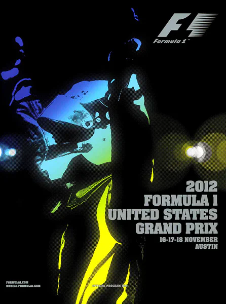 2012-11-18 | United States Grand Prix | Austin | Formula 1 Event Artworks | formula 1 event artwork | formula 1 programme cover | formula 1 poster | carsten riede