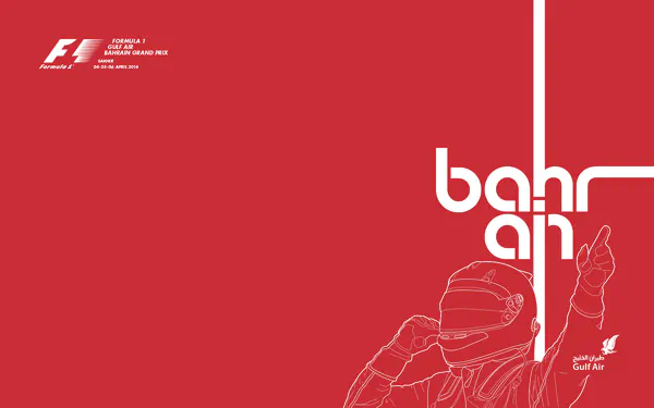 2014-04-06 | Bahrain Grand Prix | Sakhir | Formula 1 Event Artworks | formula 1 event artwork | formula 1 programme cover | formula 1 poster | carsten riede
