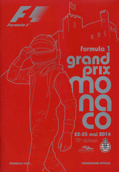 2014-05-25 | Grand Prix De Monaco | Monte Carlo | Formula 1 Event Artworks | formula 1 event artwork | formula 1 programme cover | formula 1 poster | carsten riede