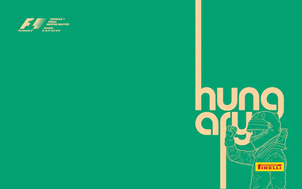 2014-07-27 | Magyar Nagydij | Budapest | Formula 1 Event Artworks | formula 1 event artwork | formula 1 programme cover | formula 1 poster | carsten riede