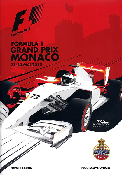 2015-05-24 | Grand Prix De Monaco | Monte Carlo | Formula 1 Event Artworks | formula 1 event artwork | formula 1 programme cover | formula 1 poster | carsten riede