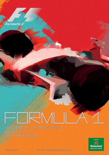 2016-10-30 | Gran Premio De Mexico | Mexico | Formula 1 Event Artworks | formula 1 event artwork | formula 1 programme cover | formula 1 poster | carsten riede