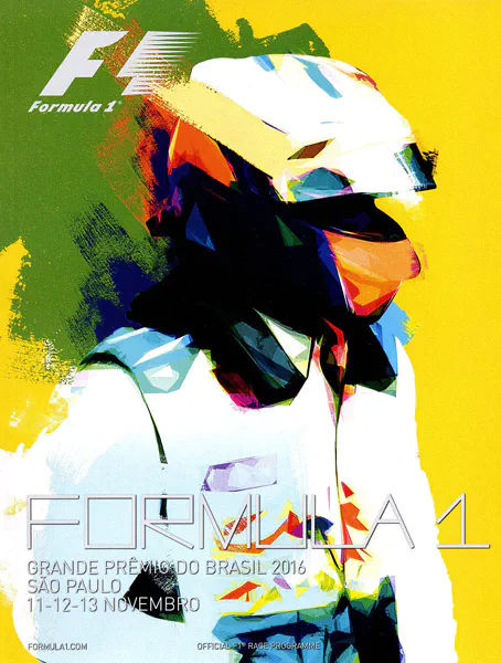 2016-11-13 | Grande Premio Do Brasil | Interlagos | Formula 1 Event Artworks | formula 1 event artwork | formula 1 programme cover | formula 1 poster | carsten riede