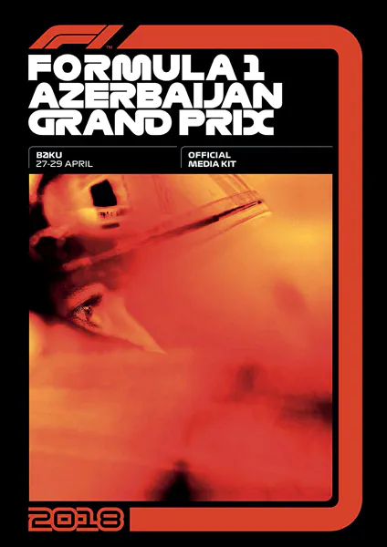 2018-04-29 | Azerbaijan Grand Prix | Baku | Formula 1 Event Artworks | formula 1 event artwork | formula 1 programme cover | formula 1 poster | carsten riede