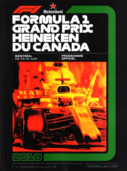 2018-06-10 | Grand Prix Du Canada | Montreal | Formula 1 Event Artworks | formula 1 event artwork | formula 1 programme cover | formula 1 poster | carsten riede