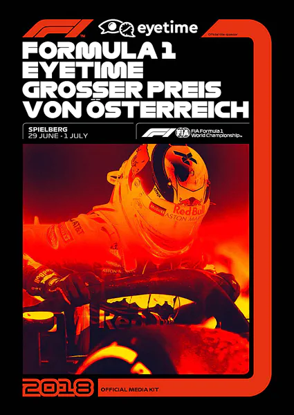 2018-07-01 | Grosser Preis von Österreich | Spielberg | Formula 1 Event Artworks | formula 1 event artwork | formula 1 programme cover | formula 1 poster | carsten riede