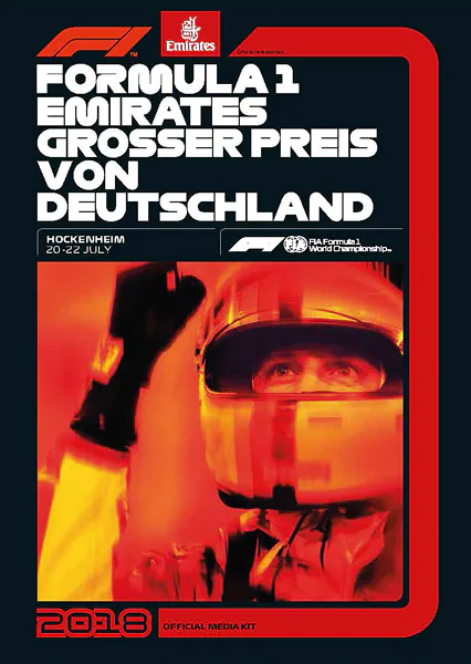 2018-07-22 | Grosser Preis von Deutschland | Hockenheim | Formula 1 Event Artworks | formula 1 event artwork | formula 1 programme cover | formula 1 poster | carsten riede