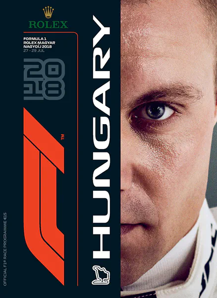 2018-07-29 | Magyar Nagydij | Budapest | Formula 1 Event Artworks | formula 1 event artwork | formula 1 programme cover | formula 1 poster | carsten riede