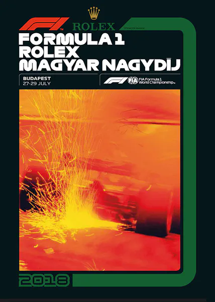 2018-07-29 | Magyar Nagydij | Budapest | Formula 1 Event Artworks | formula 1 event artwork | formula 1 programme cover | formula 1 poster | carsten riede