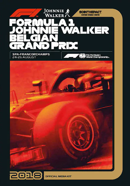 2018-08-26 | Grand Prix De Belgique | Spa-Francorchamps | Formula 1 Event Artworks | formula 1 event artwork | formula 1 programme cover | formula 1 poster | carsten riede