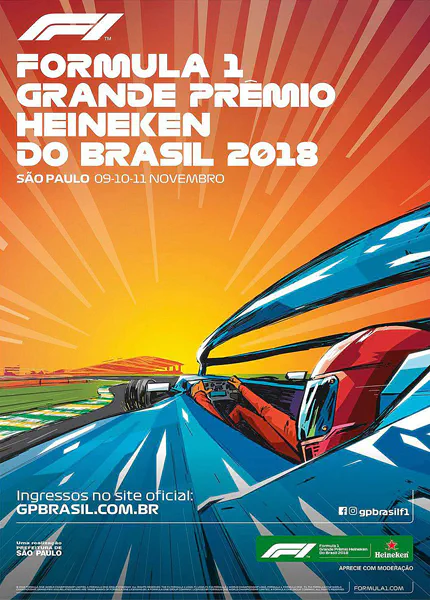 2018-11-11 | Grande Premio Do Brasil | Interlagos | Formula 1 Event Artworks | formula 1 event artwork | formula 1 programme cover | formula 1 poster | carsten riede