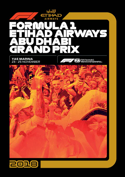 2018-11-25 | Abu Dhabi Grand Prix | Abu Dhabi | Formula 1 Event Artworks | formula 1 event artwork | formula 1 programme cover | formula 1 poster | carsten riede