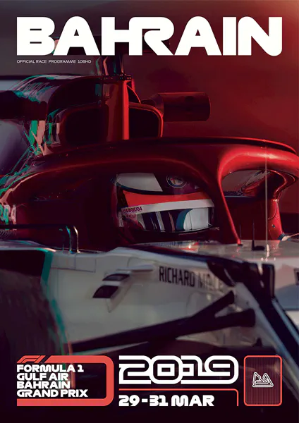 2019-03-31 | Bahrain Grand Prix | Sakhir | Formula 1 Event Artworks | formula 1 event artwork | formula 1 programme cover | formula 1 poster | carsten riede