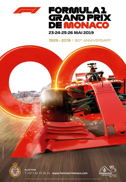 2019-05-26 | Grand Prix De Monaco | Monte Carlo | Formula 1 Event Artworks | formula 1 event artwork | formula 1 programme cover | formula 1 poster | carsten riede