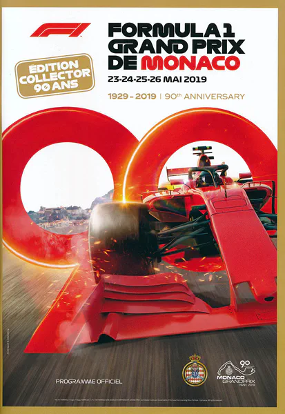 2019-05-26 | Grand Prix De Monaco | Monte Carlo | Formula 1 Event Artworks | formula 1 event artwork | formula 1 programme cover | formula 1 poster | carsten riede