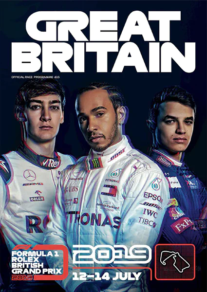 2019-07-14 | British Grand Prix | Silverstone | Formula 1 Event Artworks | formula 1 event artwork | formula 1 programme cover | formula 1 poster | carsten riede