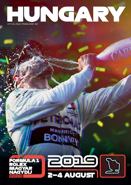2019-08-04 | Magyar Nagydij | Budapest | Formula 1 Event Artworks | formula 1 event artwork | formula 1 programme cover | formula 1 poster | carsten riede