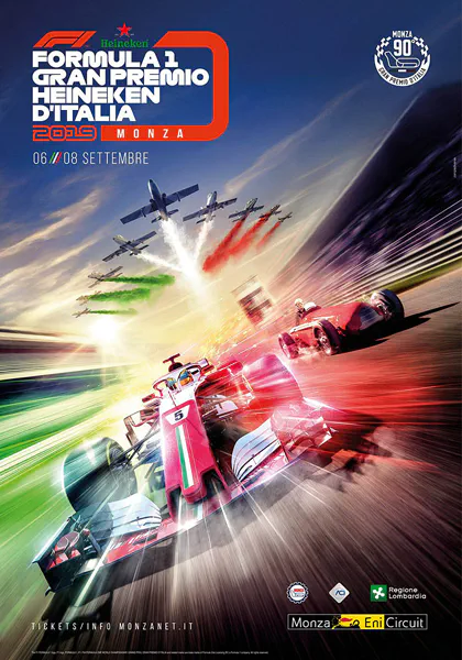 2019-09-08 | Gran Premio D`Italia | Monza | Formula 1 Event Artworks | formula 1 event artwork | formula 1 programme cover | formula 1 poster | carsten riede