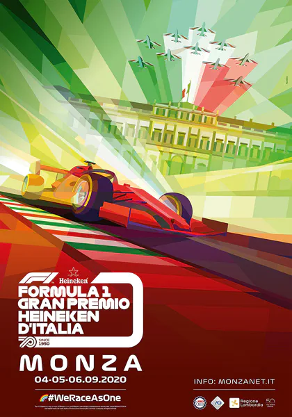 2020-09-06 | Gran Premio D`Italia | Monza | Formula 1 Event Artworks | formula 1 event artwork | formula 1 programme cover | formula 1 poster | carsten riede