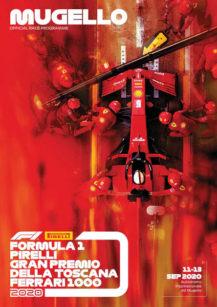 2020-09-13 | Gran Premio Della Toscana Ferrari 1000 | Mugello | Formula 1 Event Artworks | formula 1 event artwork | formula 1 programme cover | formula 1 poster | carsten riede