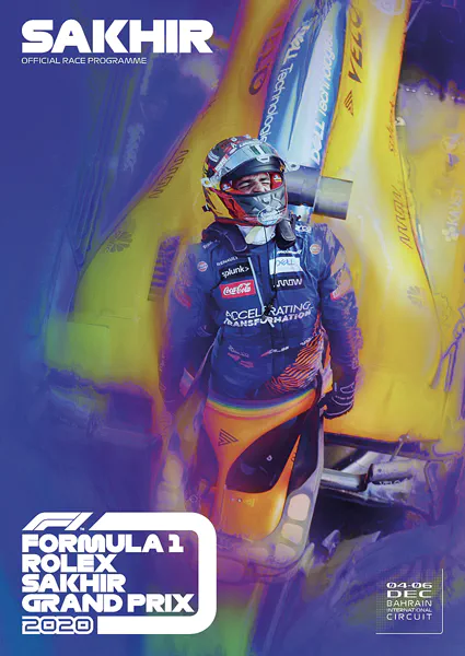 2020-12-06 | Sakhir Grand Prix | Sakhir | Formula 1 Event Artworks | formula 1 event artwork | formula 1 programme cover | formula 1 poster | carsten riede