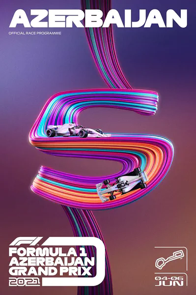 2021-06-06 | Azerbaijan Grand Prix | Baku | Formula 1 Event Artworks | formula 1 event artwork | formula 1 programme cover | formula 1 poster | carsten riede